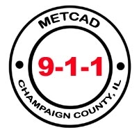 Logo for the Champaign County IL METCAD.